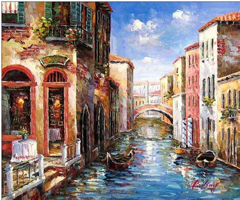 Venice Oil Paintingvenice Oil Paintings Cities Oil Painting Venetian