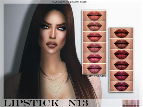 The Sims Resource Lipstick N13 By Fashionroyaltysims Sims 4 Downloads