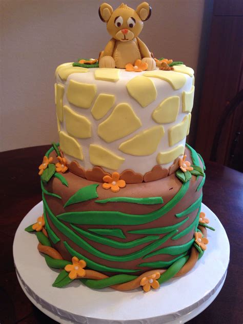 Safari Baby Shower Cake Safari Baby Shower Cake Baby Shower Cakes