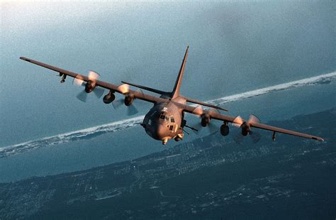 Ac 130 Gunship Heavily Armed Ground Attack Aircraft Fighter Jet