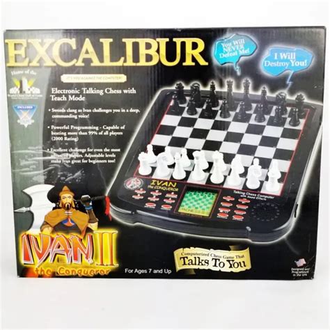 Ivan Ii The Conqueror Electronic Talking Chess Set Game 712 Excalibur