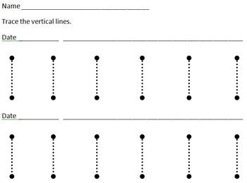 One page has dotted numbers to trace. Tracing Lines Practice by Christa's Corner | Teachers Pay ...