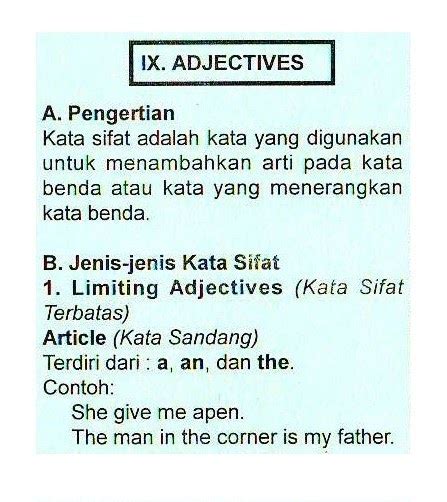 LANGUAGE Adjective Kata Sifat The Best Porn Website