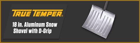 True Temper 1641000 Aluminum Snow Shovel D Grip Steel