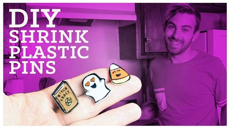 How To Make Shrink Plastic Pins Youtube Shrink Plastic Diy Shrink