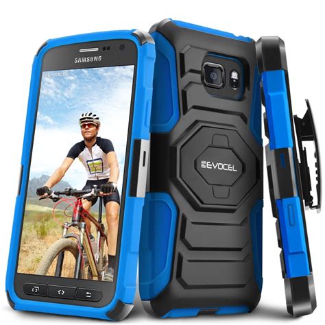 Galaxy S7 Active Case Evocel Belt Clip Holster Kickstand Dual