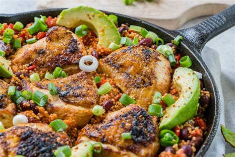 The resulting stew can be served over rice or tucked into a tortilla. Weeknight Skillet: Spicy Mexican Chicken + Quinoa for the ...