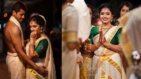 A Beautiful Hindu Nair Wedding Highlights Drishya And Balachandran Youtube