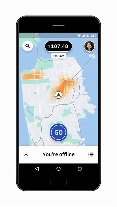 Uber App Driver Tracker Screen Drivers Earnings