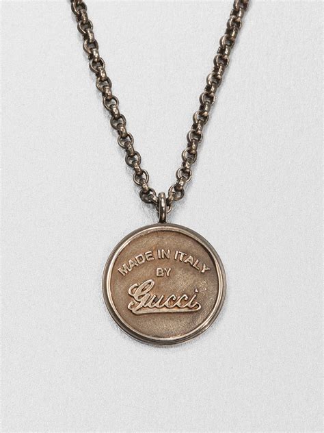 Gucci Gg Craft Necklace In Silver For Men Sterling Silver Lyst