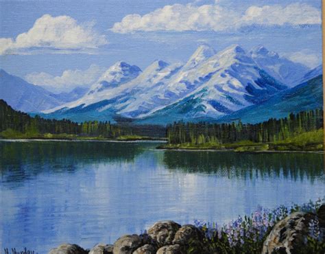 Snowy Mountain Peaks Margo Munday Fine Art Classical And