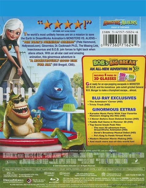Monsters Vs Aliens Blu Ray 2009 Dvd Empire