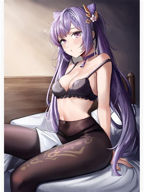 Sexy Keqing From Genshin Impact Poster By Gibbins Redbubble