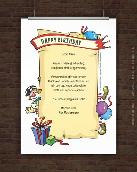 Kinder geburtstagskarten zum ausdrucken elegant einladungskarten für. Drucke selbst! Kostenlose Geburtstagskarte Happy Birthday ...