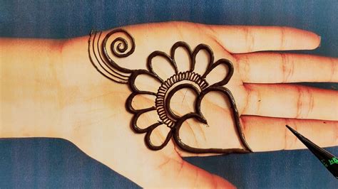Simple Mehndi Designs For Front Hand Step By Steps Easy Mehndi