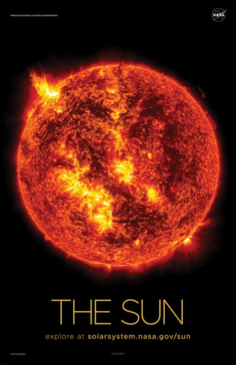 The Sun Poster Version A Nasa Solar System Exploration