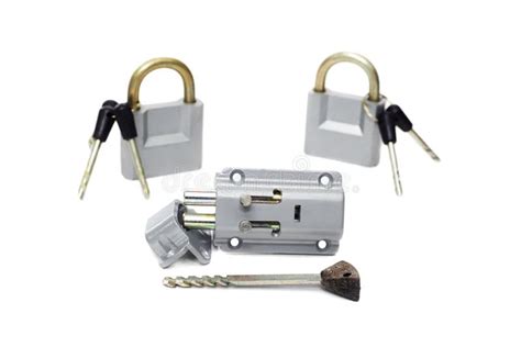 Door Lock And Two Padlocks Stock Photo Image Of Knob 38781058