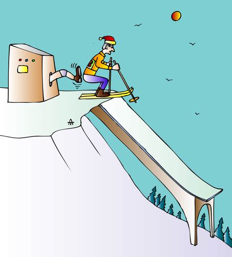 Skiing Von Alexei Talimonov Sport Cartoon Toonpool