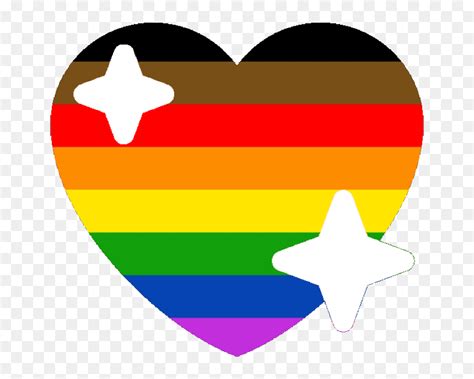 Poc Lgbtq Pride Sparkle Heart Discord Emoji Pride Sparkle Heart Emoji