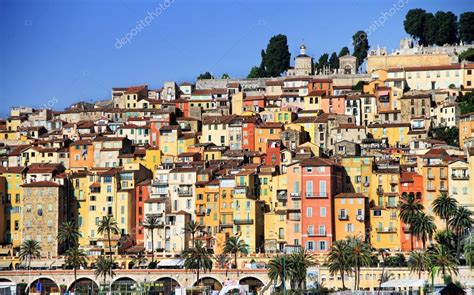 Provence Village Of Menton On The French Riviera Stock Photo By