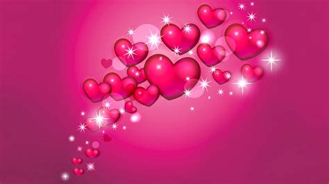 Pink Love Heart Backgrounds Pictures
