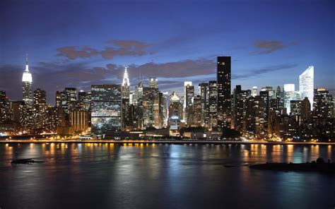 New York Skyline Night Wallpaper Pixel City Hd Wallpaper New York