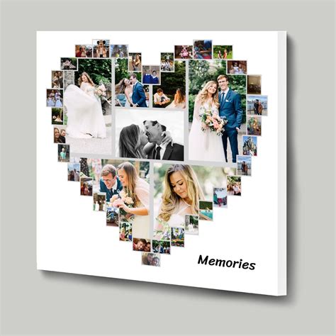 Design Your Own Heart Shaped Photo Collage Using Our Online Template 41