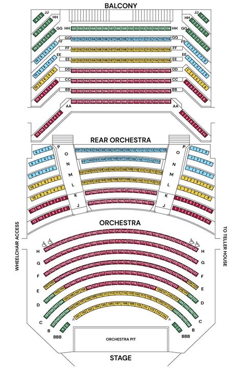 Seating Chart Central City Opera