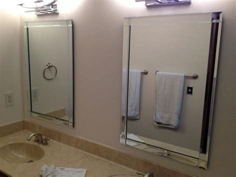 If you have one of these very common mirrors. 20+ Frameless Beveled Bathroom Mirrors | Mirror Ideas