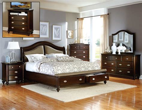 Cherry Wood Bedroom Set Northville Dark Cherry Bedroom Set From Furniture Of With Unique