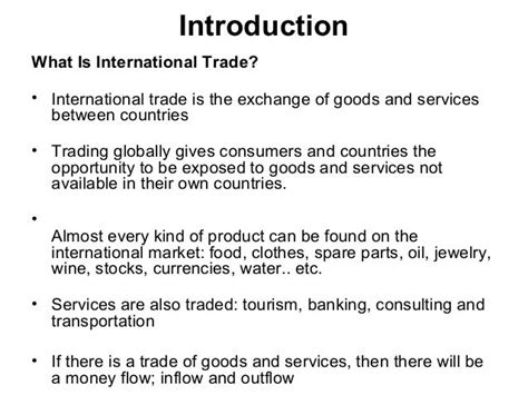 Lecture 1 introduction to international trade