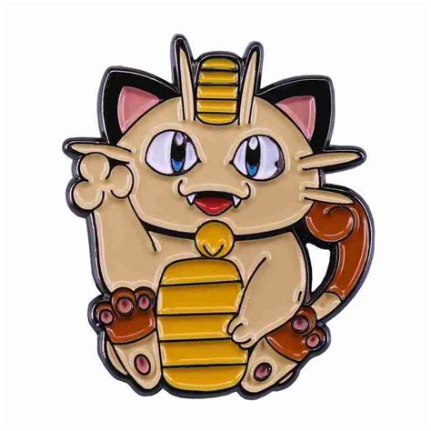 Pokemon Meowth Enamel Pin Distinct Pins