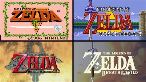 Evolution Of The Legend Of Zelda Intros Hd 1986 2017 Youtube
