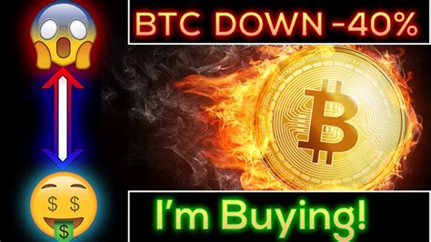 So i think i have earned another ticket on calling what is next. Bitcoin Crashes -40% - I'm Buying Loads At Cheap Prices ...