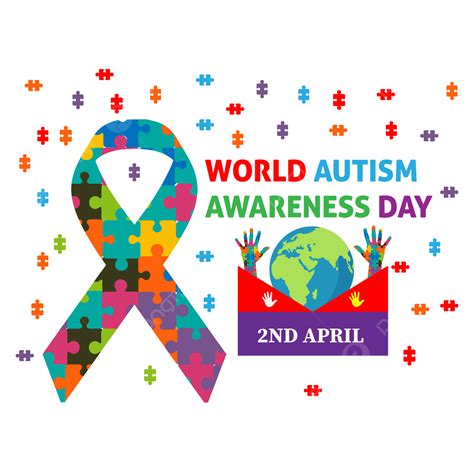 Autism Awareness Day Vector Hd Png Images Autism Day Awareness World