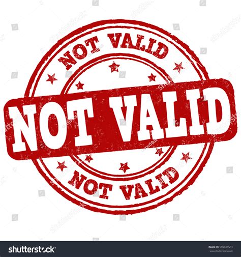 Not Valid Grunge Rubber Stamp On Stock Vector Royalty Free 569636503