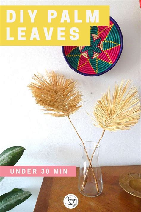 Diy Palm Leaves With Raffia Diy Projects Very Liv In 2021 Diy