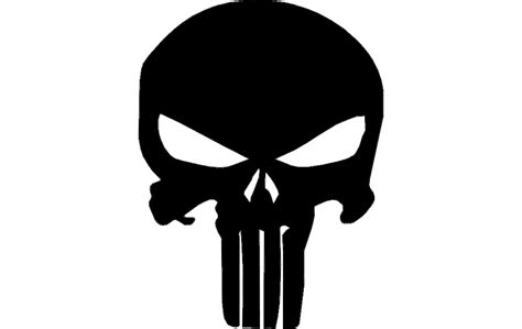 Punisher Skull Dxf File Free Download