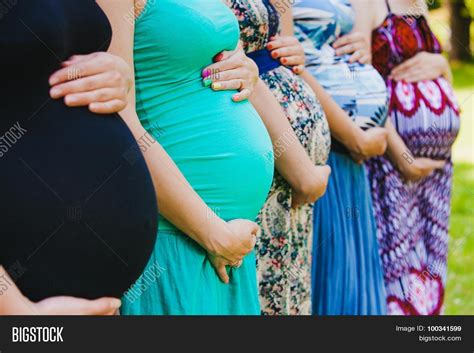 Closeup Group Pregnant Image Photo Free Trial Bigstock
