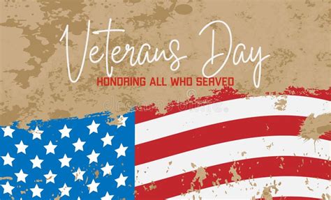Veterans Day Holiday Banner For The National Celebration On The 11th Of