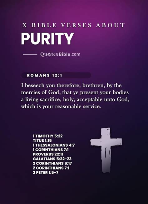 Bible Verses About Purity