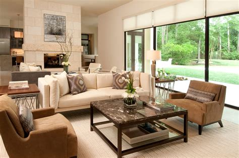 cozy  comfortable american living room interior  house