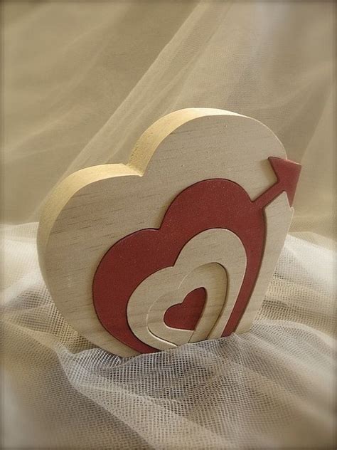 Wooden Heart Puzzle Wooden Hearts Scroll Saw Wood Ornaments