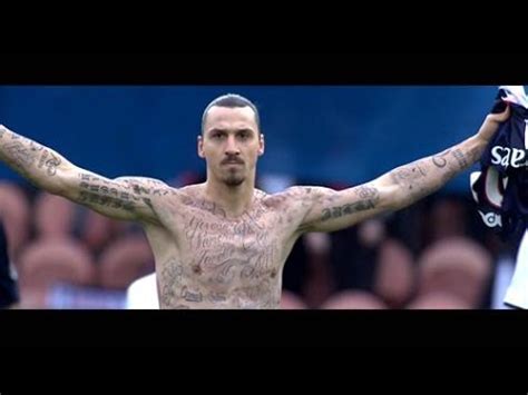 Zlatan ibrahimovic has his his back completely filled with tattoos. 805 Million Names