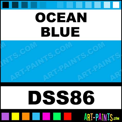 Ocean Blue Sosoft Fabric Textile Paints Dss86 Ocean