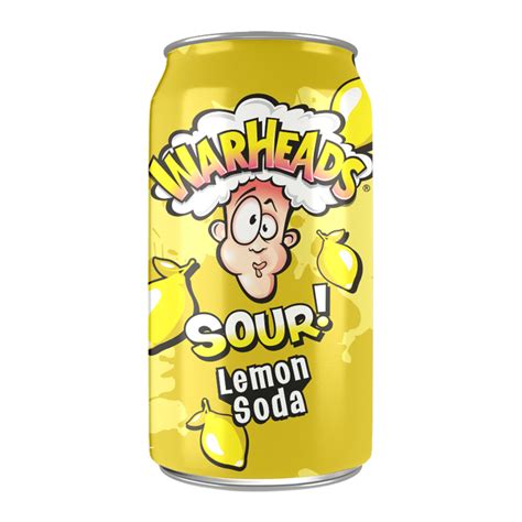 Warheads Sour Lemon Soda 355ml Tubbees Tuck Shop