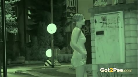Public Pissing Night Vision Catches A Hot European Peeing Outside Xxx Mobile Porno Videos