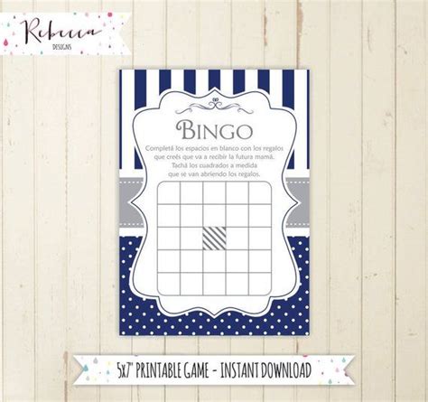 Juegos para baby shower para imprimir. Bingo in spanish baby shower loteria in spanish español juegos baby shower printable espanol ...
