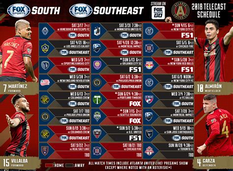 This is your new home to enjoy live nba streams free. Atlanta United TV schedule on FOX Sports South, FOX Sports ...