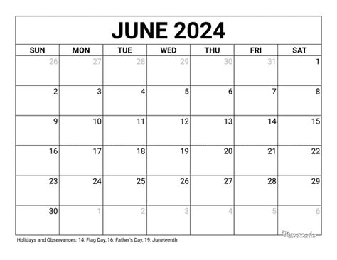 2024 June Calendar Print Out By Month Calendar 2024 Jan
